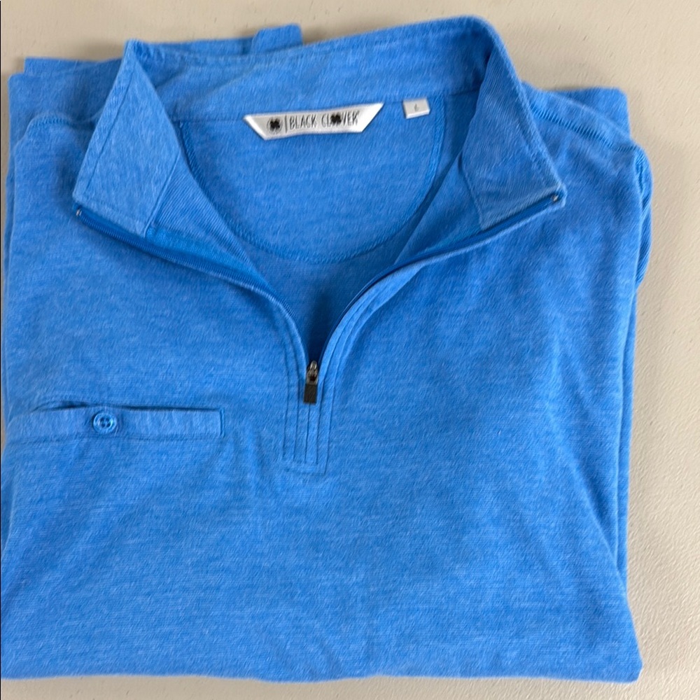 Black Clover Blue Half-Zip Pullover